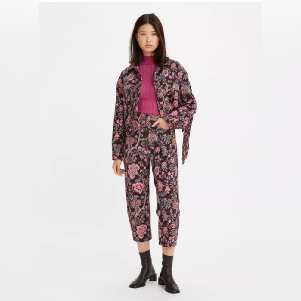 Levi's Made & Crafted BARREL WOMEN'S PANTS Jeans Floral